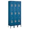 Salsbury Industries Wardrobe Locker, 36" W, 12" D, 78" H, (3) Wide, (9) Openings, Blue 63362BL-U - alternate 1
